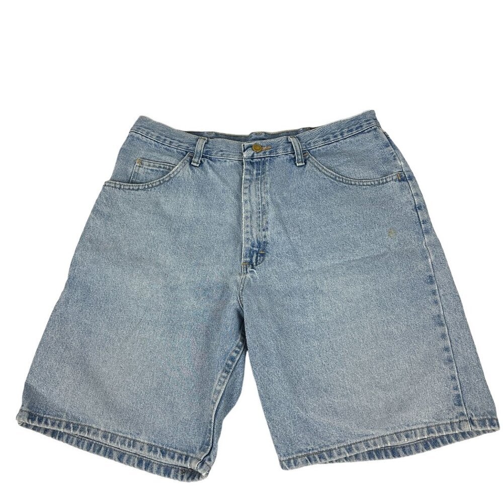 Wrangler Men's Denim Shorts Size 36 Light Wash 100% Cotton